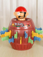 Juego De Tablero Interactivo Para Niños Pirata Con Bucket Y Espada De Madera Parodia Y Broma Juego Mr. Game Para Aprendizaje Temprano - details 5