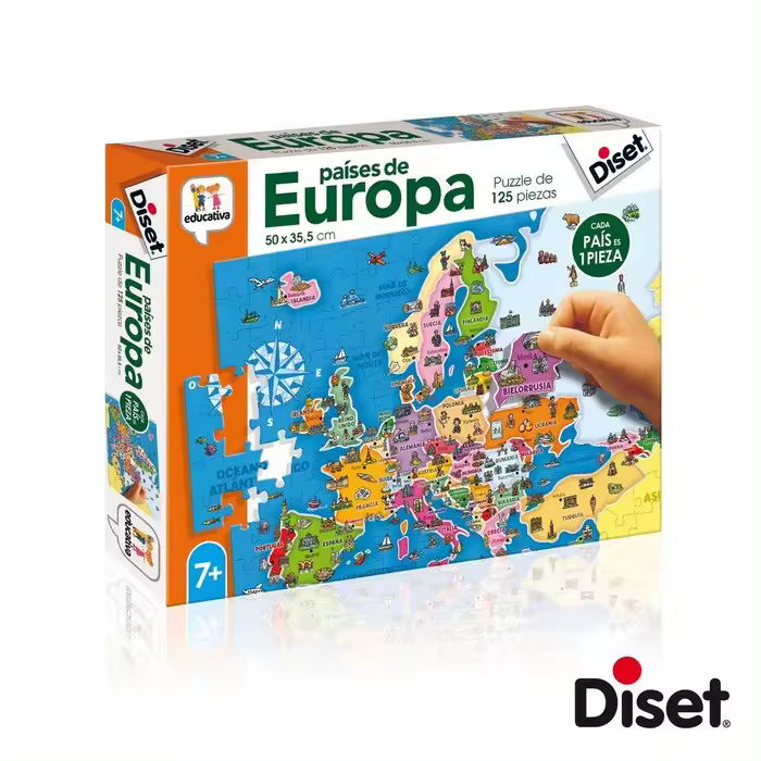 DISET JUEGO EDUCATIVO PAISES DE EUROPA EDUCATIVO 47x91x26 Cms. - 1