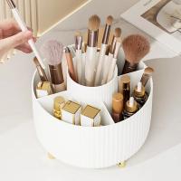 Organizador De Maquillaje Giratorio De 360 Grados Portátil Soporte Para Pinceles Y Cosméticos Caja De Almacenamiento Para Labiales Y Delineadores - details 5