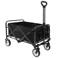 Carrito de Transporte de Mano Plegable ,Carro con 4 Ruedas Grandes con Freno Resistentes para Camping, Playa,Jardín,Piscina, Casa o Almacén.Carreta plegable para jardín y aire libre con bolsa.Carretilla con Mango Ajustable CARRO. - details 7