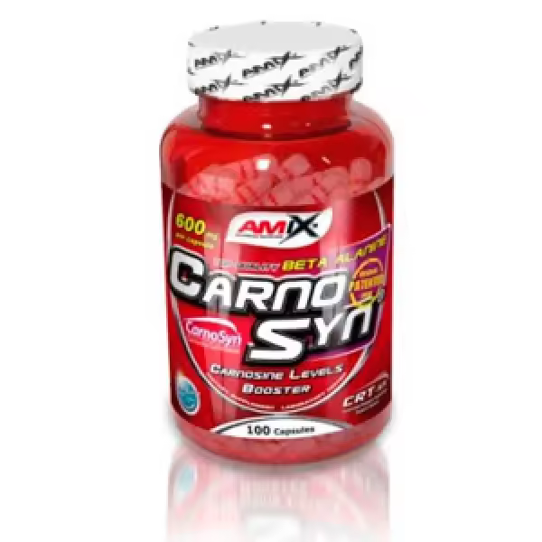 AMIX - CarnoSyn - 100 caps. - Aumenta la resistencia y retrasa la fatiga muscular - 100 cápsulas de Beta Alanina CarnoSyn - Mejora el rendimiento deportivo. - 1