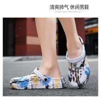 Clogs Para Hombre Sandalias De Graffiti Zapatos De Jardín De Verano Antideslizantes Tallas Grandes 47 48 49 Sandalias Planas Casuales Para Playa - details 12