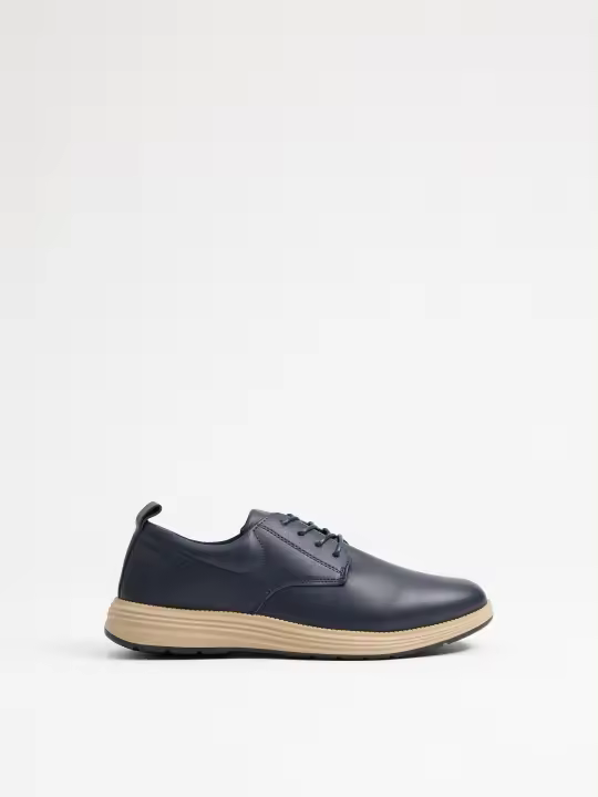 Zapatos azules de polipiel, estilo casual, suela flexible, comodidad y elegancia para todo el día INSIDE - 1