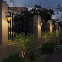 Lámpara Solar Colgante Impermeable Para Exterior Con Lluvia De Lamas LED De Vidrio Grueso Y Acero Inoxidable Para Pared Valla Patio - details 10