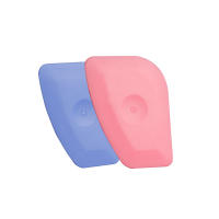2Pcs Herramientas De Instalación De Vinilo Para Coche Limpia Pantalla Azul Suave Y Raspador Rosa Duro Para Angulos Y Ralladuras - details 2