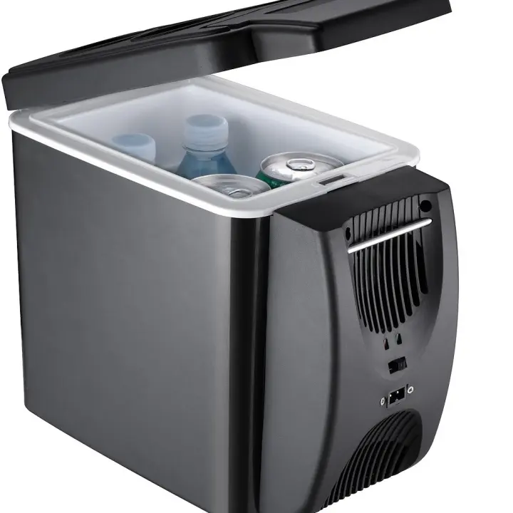 Mini Nevera Portátil para Coche de 6.02 L - Enfriador portátil para bebidas, frutas y viajes - Eléctrico DC 12V, diseño compacto para viajes por carretera, campamentos y aventuras al aire libre, nevera para vehículos RV - 1