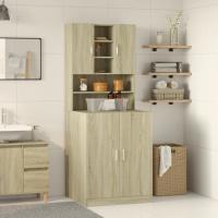 vidaXL Mueble para lavadora 2 piezas madera de ingeniería roble Sonoma - details 0