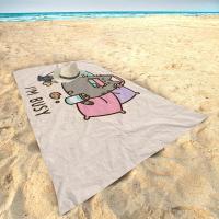 Toalla De Playa Microfibra Pusheen-Cat Absorbente Secado Rápido Suave Para Yoga Natación Senderismo Toalla De Algodón 100% Tamaño 30x60 Cm - details 3
