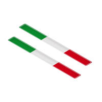 Pegatina Decorativa De Epoxy Italiana Tricolor Para Motocicleta Y Coche Adhesión Fuerte Diseño 3D Para Decoración De Tanque Y Estuche - details 2