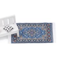 Carpetilla De Muñeca a Escala 1:12 Estilo Turco Miniatura Tejida Alfombra Decorativa Para Casa De Juguetes Accesorios De Muñecas Tamaño 10x17cm 10x15cm - details 12