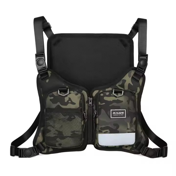 Chaleco De Pesca Fly Ligero Y Transpirable Impermeable Y Duradero De Poliéster Para Exterior Con Mochila En La Caja Pack Reflectante - 1