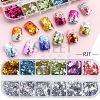 12 Grillas De Brillo De Uñas En Forma De Corazón Sequinias Holo Iridescentes Para Año Nuevo Y San Valentín BERX04 - details 11