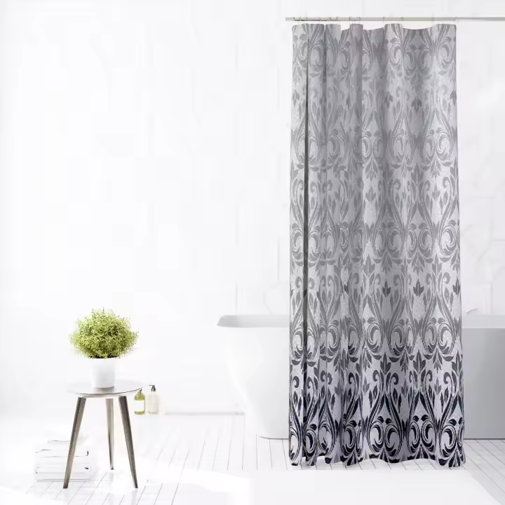 Cortina de ducha de 180 x 180 cm, impermeable, a prueba de moho y elegante decoración para el baño. - 1