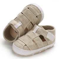 Zapatillas De Bebé Para Primeros Pasos Niños Y Niñas Algodón Transpirable Verano Playa Moda Suela Suave Sandalias Comienzo Del Caminar - details 22