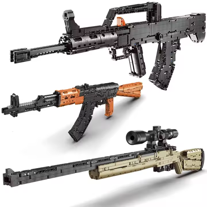 Bloques De Construcción MOC Militar AK47 Y M24 Armas De Asalto Y Sniping Para Niños Juguetes Creativos Para Regalo De Navidad - 1