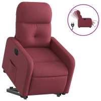 vidaXL Sillón eléctrico reclinable elevable de tela Gris claro, Gris oscuro, Negro Sillon Dormitorio Sillon Comodos Silla Relax Sillón Sofá - details 5