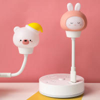 Lámpara Nocturna USB LED De Dibujos Animados Lindos Oso Pollo Gato Para Decoración De Habitación De Bebé Y Niños Lámpara De Mesa Cerca Del Cama - details 5