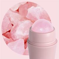 Rodillo de absorción de aceite de piedra rosa de pata de gato Bola de control de aceite refrescante Removedor de aceite facial Bola de masaje de cristal en polvo de piedra rosa - details 2