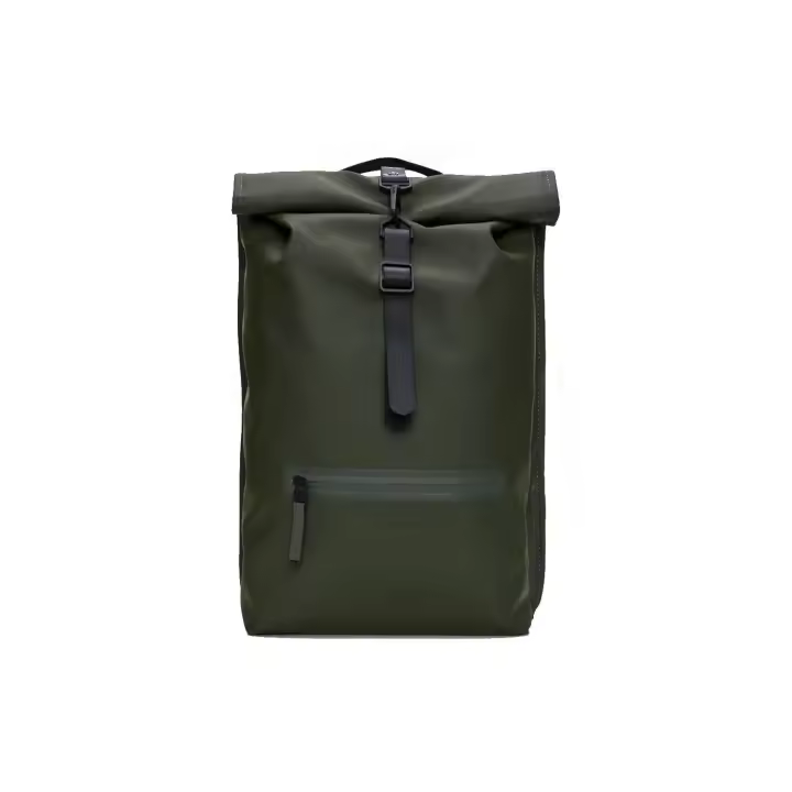 RAINS MOCHILA ROLLTOP GREEN - 1