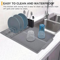 Alfombrilla De Silicona Alimentaria Para Filtro De Agua Tapete De Secado Para Frutas Y Verduras Resistente Al Calor Con Antideslizante Herramienta De Cocina Ecológica - details 4
