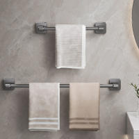 Soporte De Toalla De Baño Sin Perforar Estante De Pies De Baño Soporte De Mangle Para Cocina Y Baño Material Plástico Montaje Por Ensamblaje - details 7