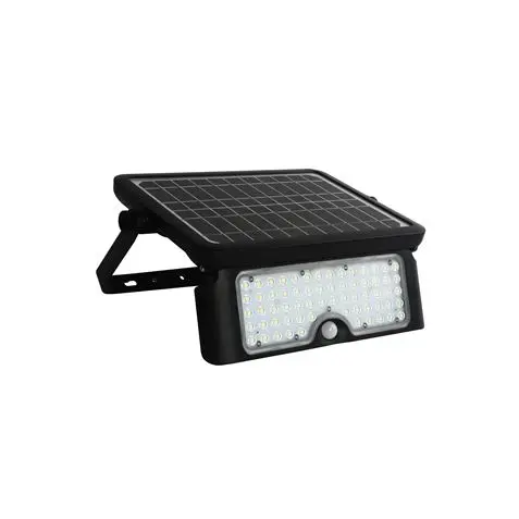Elbat Foco Led Solar Multifuncion 10W - 1150LM - Luz Fria 6000K - Sensor de Movimiento - 1
