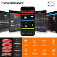 Termómetro Digital Inalámbrico Para Cocina Y Barbacoa Con Bluetooth Control Remoto Smart Probes Aplicación Móvil Compatible - details 4