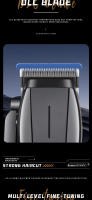 Cortadora De Pelo Eléctrica Kemei KM-2286 KM-2295 Para Profesionales Peluquero Kit De Corte Inalámbrico Con Indicación De Carga Y Cambio De Cabezales Universal Para Hombres - details 2