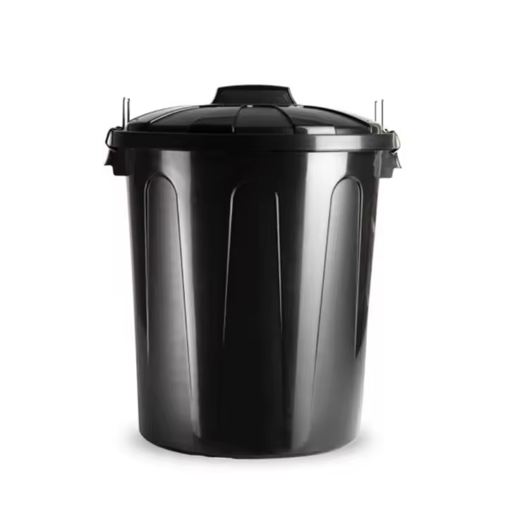Cubo basura 51l + tapa negro - 1