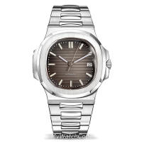 Reloj Automático Tandorio Design Para Hombres Con Dial Texturizado Azul Gris 40mm Movimiento NH35 Impermeable 10BAR Correa De Acero Inoxidable 316L - details 17