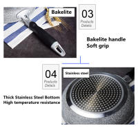Sartén Wok No Adherente 28/26/24/20cm Para Inducción Y Fogón De Gas Herramienta De Cocina Para Hornear Panques Y Huevo Set De Cocina Eco-amigable - details 15