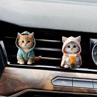 Aromaterapia De Gato Lindo En Acrílico Para Coche Fragancia Duradera Clip Para Ventilador Decorativo Y Aromaterapia - details 0