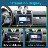 Podofo Radio de coche Android 2 Din para Mercedes-Benz Smart 2005 2006 2007 2008 2009 2010 Carplay 8+128GB AI Voice WIFI+4G DSP GPS Navegación Multimedia Reproductor de Video - details 1