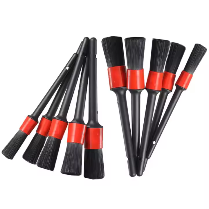 Kit De Cepillos Para Limpieza De Coche 5/10Pcs Set De Detallado Herramienta De Limpieza De Polvo Cepillo Suave Para Salida De Aire Acondicionado - 1