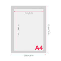 Marco De Fotos Magnético PVC A4 Transparente Para Nevera Tablero De Anuncios Armario Soporte Para Documentos Blanco - details 13