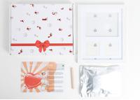 Kit para hacer huellas de manos y huellas de bebé, recuerdo para niños y niñas recién nacidos, regalos para niñas y bebés, regalos para baby shower para nuevas mamás, marcos de fotos para bebés, registro de bebés, decoración de guardería - details 6