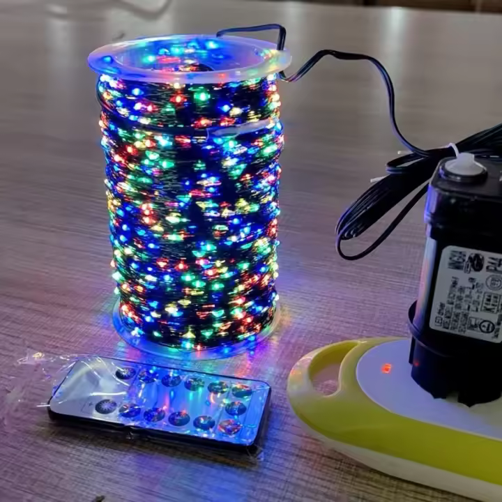 Luces De Cadena De Navidad 1000/500LED Impermeables Con Control Remoto Para Decoración De Exterior Árbol Fiesta Matrimonio - 1