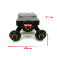 Kit De Ruedas Para Puerta Deslizante De Armario Top/Bottom Side-mounted Hanging Sliding Pulley Open Wheel Para Armario - details 6
