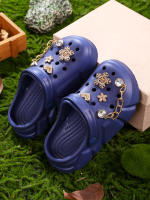 Zapatillas De Hadas Para Niñas En EVA Y Goma Elástica Azul Oscuro Antideslizantes Transpirables Sandalias De Playa Y Jardín Para Niñas De 3 a 12 Años - details 16
