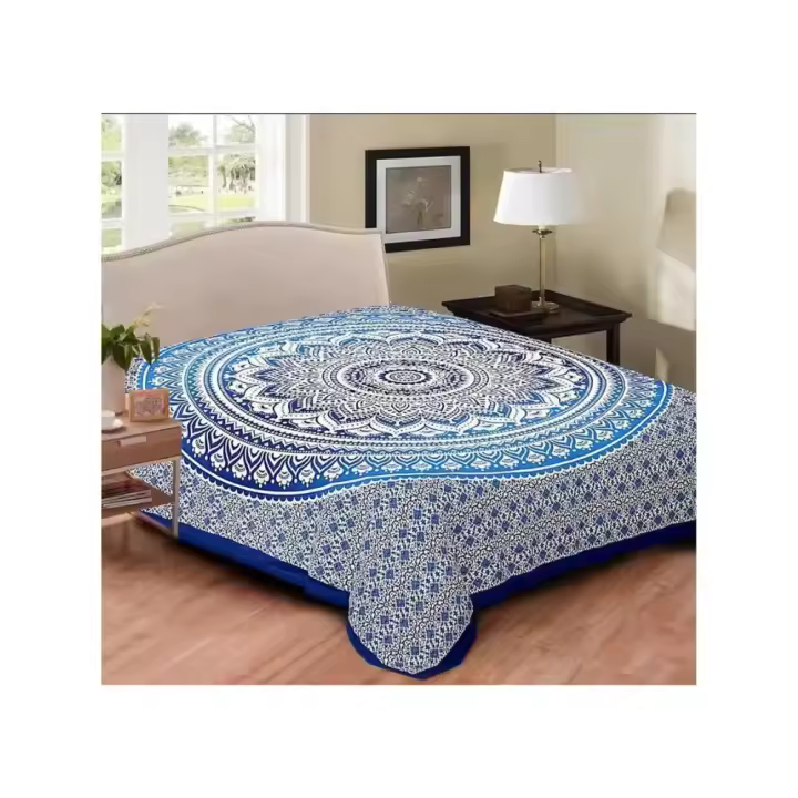 Pareo / Manta / Tapiz de 210 x 240 cm estilo mandala étnico indio multiuso picnic, playa, decoración de hogar - 1