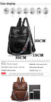 Mochila 3 en 1 para mujer, bolso de hombro femenino, Vintage, de cuero suave, Mochila de viaje de lujo para niña - details 2