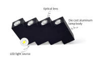 Lámpara De Pared LED De Aluminio IP66 Impermeable Para Exterior 4W 6W 8W 12W Iluminación Para Jardín Dormitorio Sala De Estar Escaleras - details 1