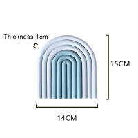 Silicona Tapetes De Mesa Aislante De Calor Anti-deslizante Para Taza De Té Leche Taza De Café Herramienta De Cocina Irregular Moderno Sin Químicos Dañinos - details 21