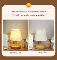 Lámpara De Mesa LED Estilo Japonés Retro Iluminación Interior Para Dormitorio Y Sala De Estar Luz De Noche Decorativa Para Escritorio Incluye Bombilla Fuente De Alimentación AC 90-260V - details 11