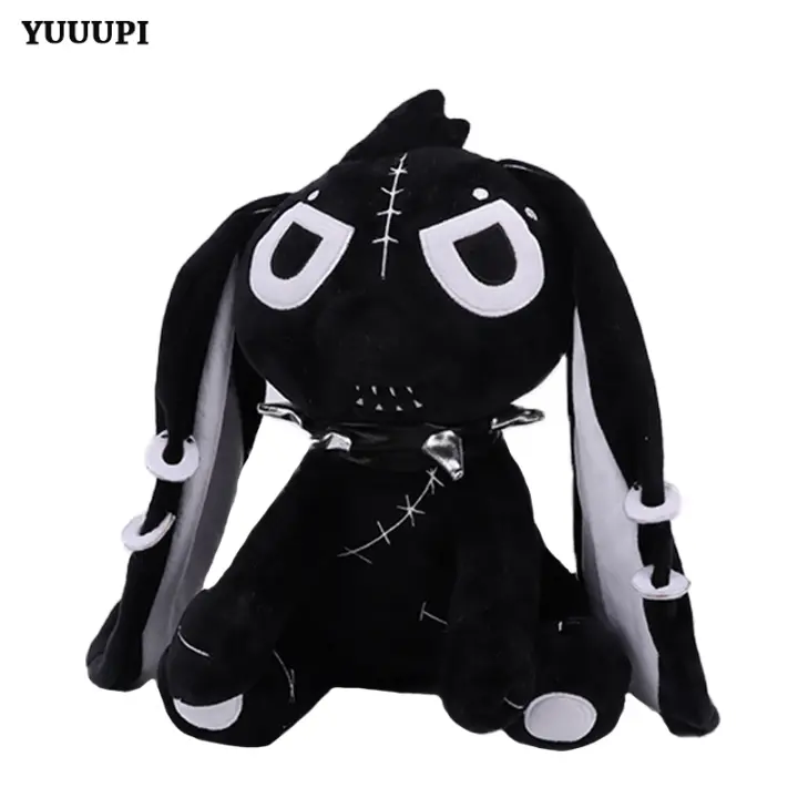 Muñeco De Peluche De Conejo Negro Para Decoración De Halloween Hex Hopper Estilo Gótico Rock Suave Y Cálido Juguetes Para Todas Las Edades - 1