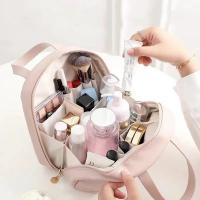 Bolsa Portátil De Maquillaje Grande En PU Con Cierre Metálico Para Almacenamiento De Cosméticos Bolsa De Viaje De Aseo - details 3