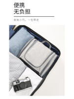 Neceser grande de piel sintética para hombre y mujer, impermeable, multicapa, con gancho de viaje - details 9