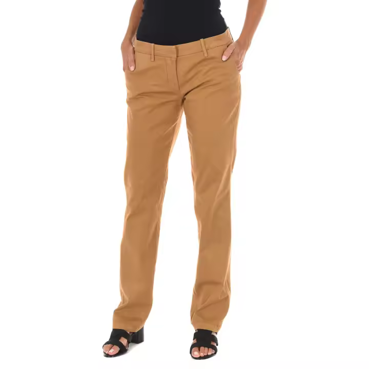 MET-Pantalon Largo estilo chino con bajos rectos 70DBF0028-G069 para Mujer - 1