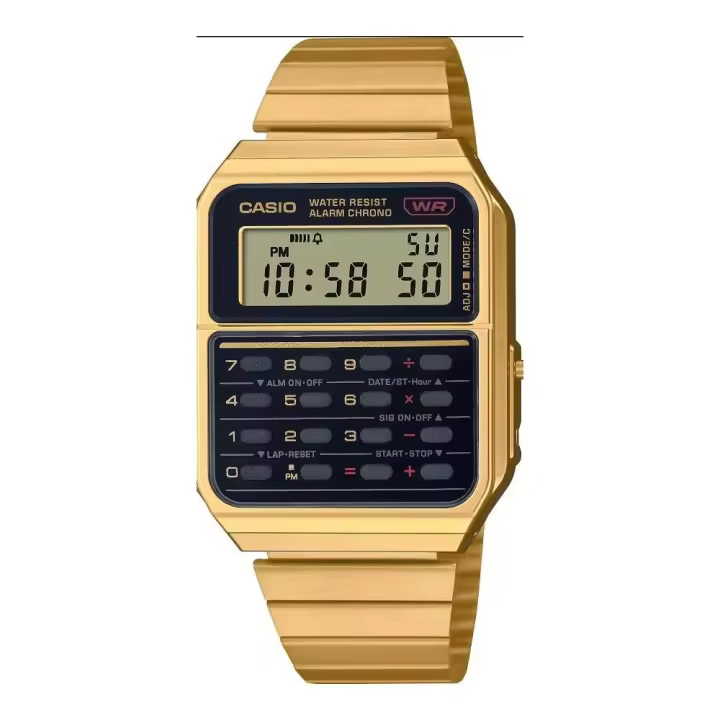 No Application Reloj Casio Calculadora CA-500WEG-1AEF - Dorado para Hombre - 1