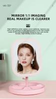 Espejo De Maquillaje LED Con 3 Fuente De Luz Portátil Carga USB Belleza Iluminación Relleno HD Plegable INS Grooming - details 8